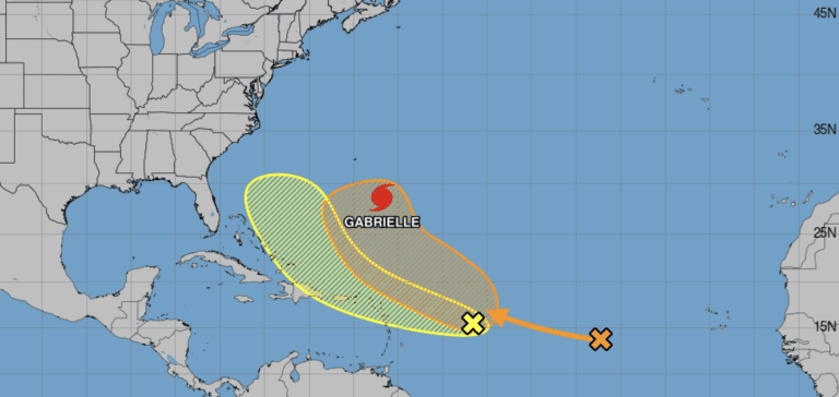 NHC Tracks Gabrielle and Two Waves; Midweek Weather Threat for USVI, Puerto Rico